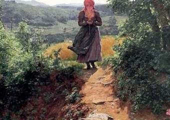 На картині XIX століття помітили жінку з iPhone у руках