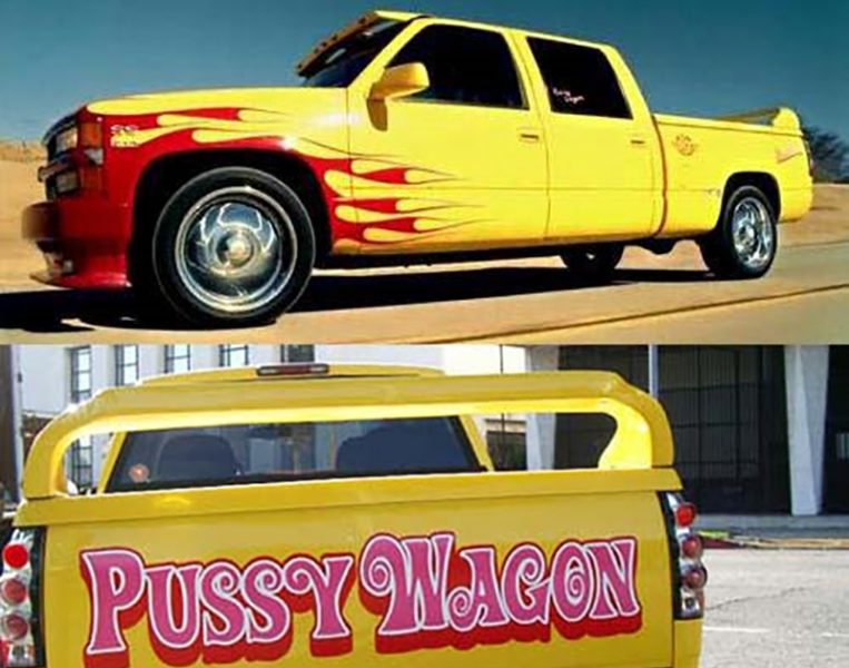 "Pussy wagon", который Ума Турман угнала на парковке поликлиники,...